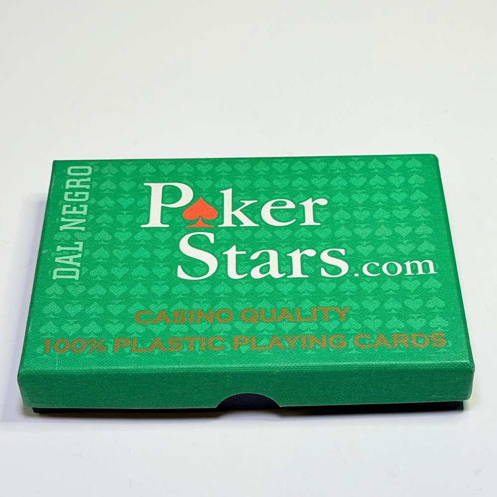 Dal Negro PokerStars Casino Quality 100% Plastic Playing Cards Double Deck Set
